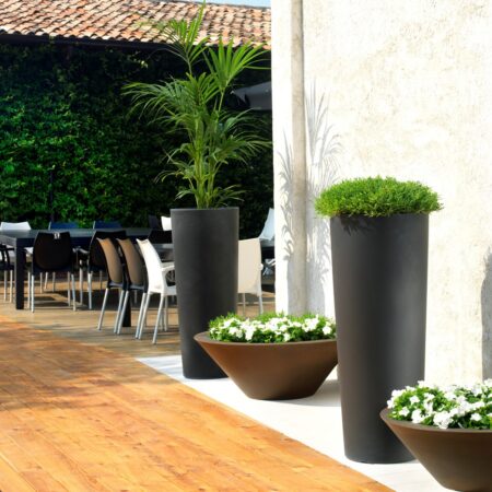 cvetlični okrasni lonci - okrasni lonci - visoki lonci - zunanji lonci