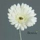 Umetna gerbera bela barva 56cm - umetno cvetje