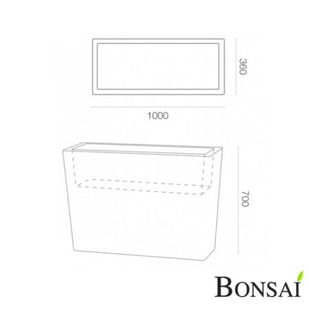 Cvetlično korito Big 100