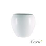 Cvetlični lonec Kreta D19 H16 bele barve