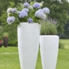 Cvetlična vaza Florence Fiberglass bela barva 80cm