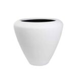 cvetlični lonec Florence 43 bela barva fiberglass