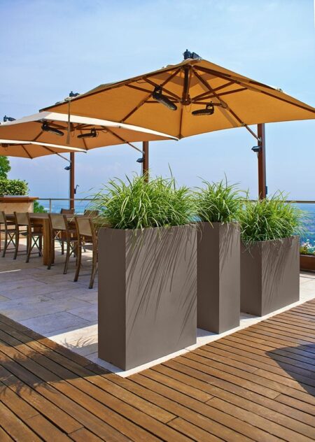 Cvetlično korito Tower v90 70 30 kapučino