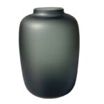 Steklena vaza za rože Stela M Dekorativna vaza Stela M siva v35d25 420483