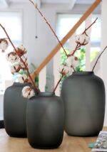 Dekorativna vaza Stela M siva v35d25 420483 (2)