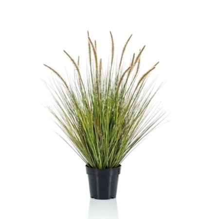 Umetna okrasna trava perjanka 85 cm v lončku