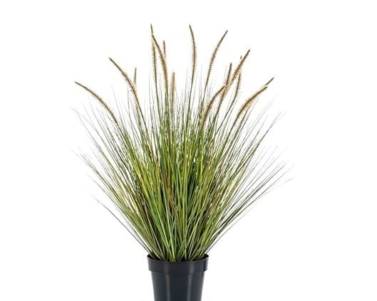 Umetna okrasna trava perjanka 85 cm v lončku