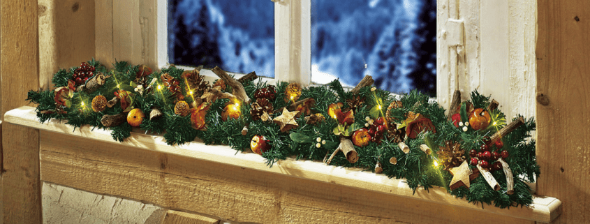 božične girlande - novoletna dekoracija