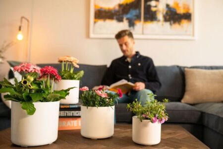 Okrasni lonec Lilu bel 13 x 11