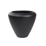 Cvetlični lonec Florence Flaire črne barve D43 H40