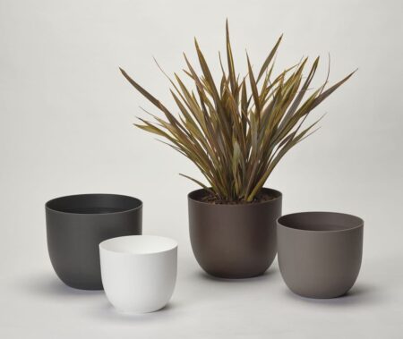 Okrasni lonec za rože RE antracit 40 cm