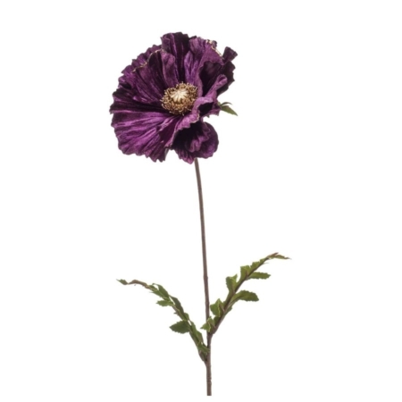 Umetni mak žametno lila 68cm