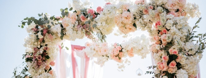 poročna dekoracija - umetne rože - umetno cvetje