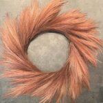 umetni venček krem-roza-rjava