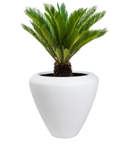Cvetlični lonec Florence 55 v v50 cm bele barve Flaire