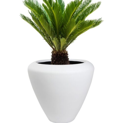 Cvetlični lonec Florence 55 v v50 cm bele barve Flaire