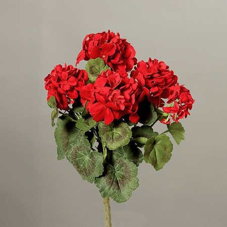 Umetno balkonsko cvetje - umetna geranija rdeča 37 cm 600774