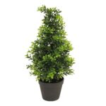 Umetni pušpan stožec v lončku 44 cm