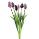 Umetni tulipani šop 47 cm mauve