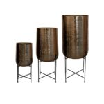 Okrasni lonec Karl zlate barve 58 x 128 cm