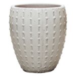 Okrasni lonec krem Laris 30x36 keramika 900738