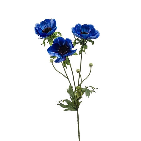 Umetno cvetje Anemona modra 75 cm
