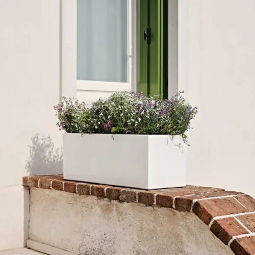 cvetlično korito balcony bele barve