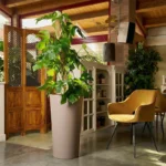 Okrasni lonec Brooklyn 75x40 taupe barve