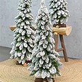 Umetna božična jelka zasnežena 91 cm