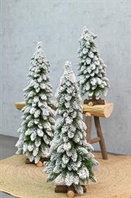 Umetna božična jelka zasnežena 91 cm