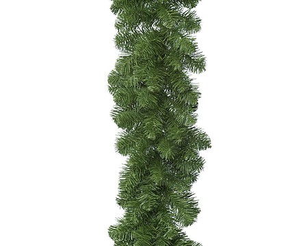 smrečnata božična girlanda 270cm x 20 zelena