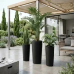 Cvetlični lonec Slim 90 cm antracit barva AKCIJA (Schio Cono) cvetlični lonci za rože za terase