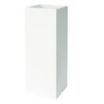 Okrasni lonec za rože TOWER Dolomite 70 x 25 x 25 bela barva