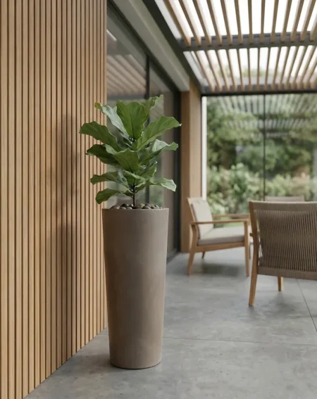 Cvetlični lonec Slim 70 cm Cappucino