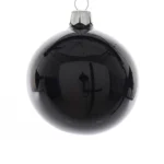 910314_6 steklenih kroglic - črna barva d8cm