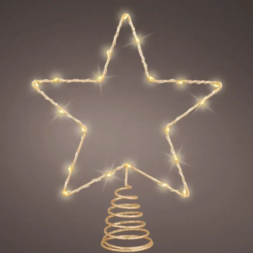 910326_Zvezda za vrh jelke z LED lučkami tople barve 27cm_2