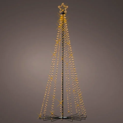 910331_Jelka v obliki stožca iz LED lučk 240cm_2