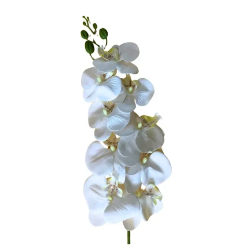 Umetno cvetje - umetna orhideja bela 97cm