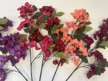 Umetna veja Bugenvilija 78cm peach barve