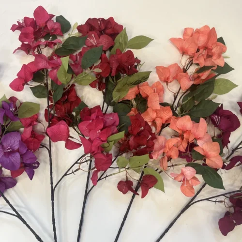 Umetna veja Bugenvilija 78cm peach barve