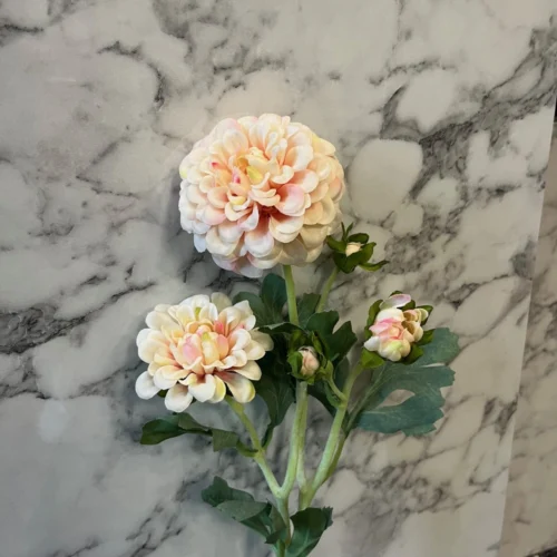 Umetna Dalija roza 52cm (real touch)