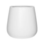 Okrasni lonec Mia bele barve 42x50cm