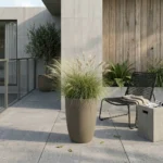 Okrasni lonec za rože Meti 60 x 40 cm kapučino barva