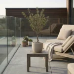 Okrasni lonec Aria peščene barve