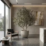 Okrasni lonec Aria peščene barve