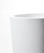 Okrasni lonec za rože Brooklyn 75x40 mat bele barve