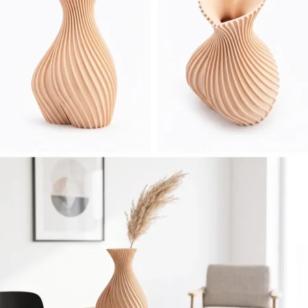 Cvetlična vaza Valentine 3D 20 cm peščena
