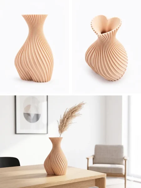 Cvetlična vaza Valentine 3D 20 cm peščena