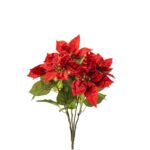 Umetna božična zvezda 42 cm rdeča 5cvetna