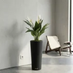 Cvetlični lonec slim 70 antracit (Schio Cono)